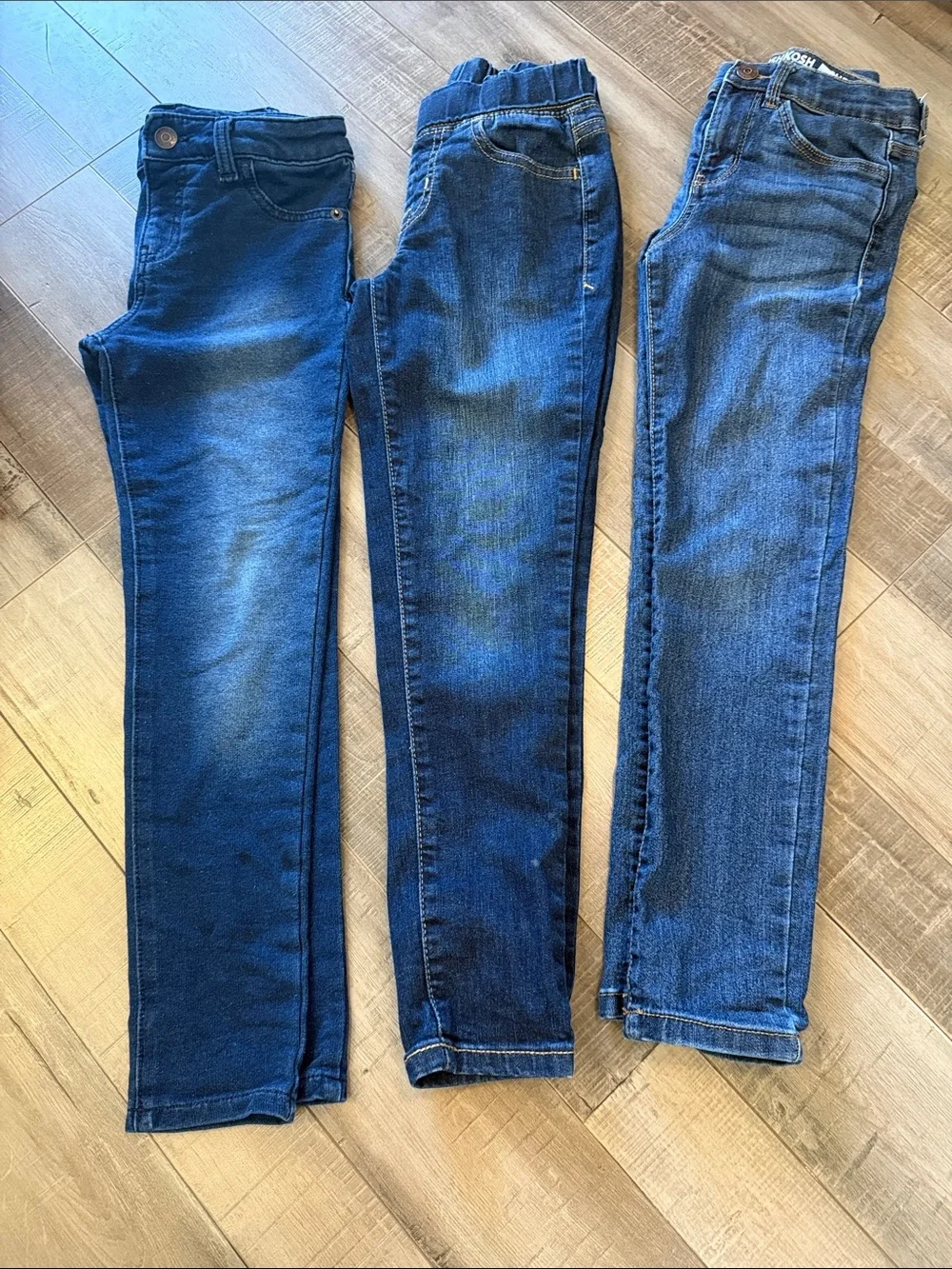 OshKosh B'gosh Girls' Super Skinny Dark Blue Denim Jeans